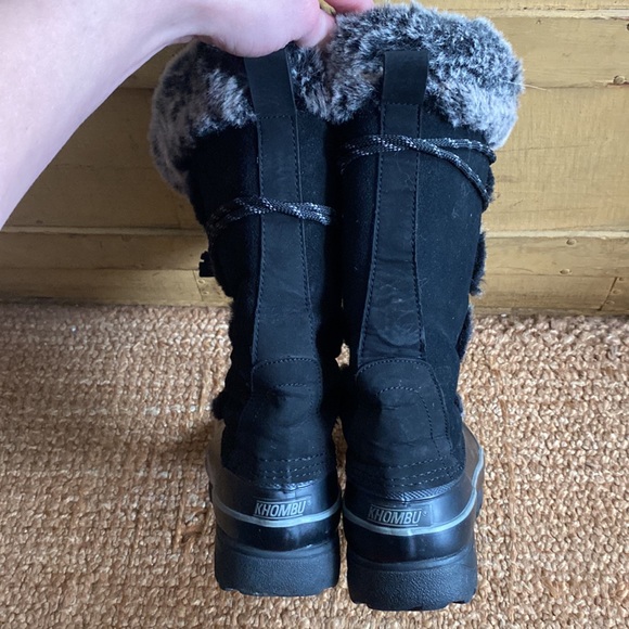 KHOMBU THERMOLITE WARM FAUX FUR LINED TALL LACE UP BOOTS WATERPROOF SNOW BOOTS 8 - Picture 16 of 16